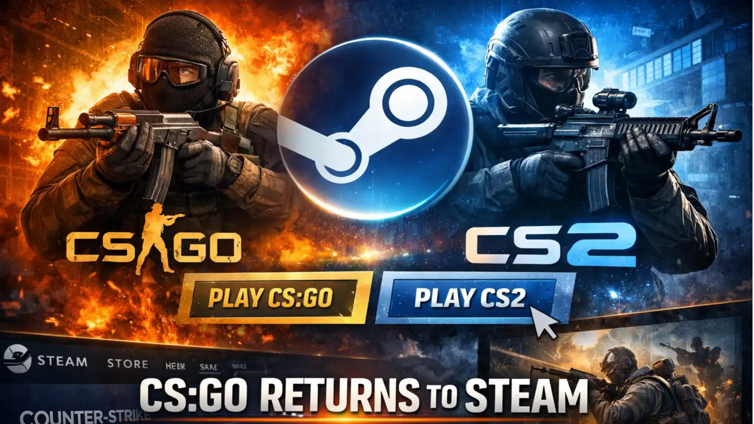CS:GO Returns to Steam as a Separate App — What It Means for Counter-Strike Players